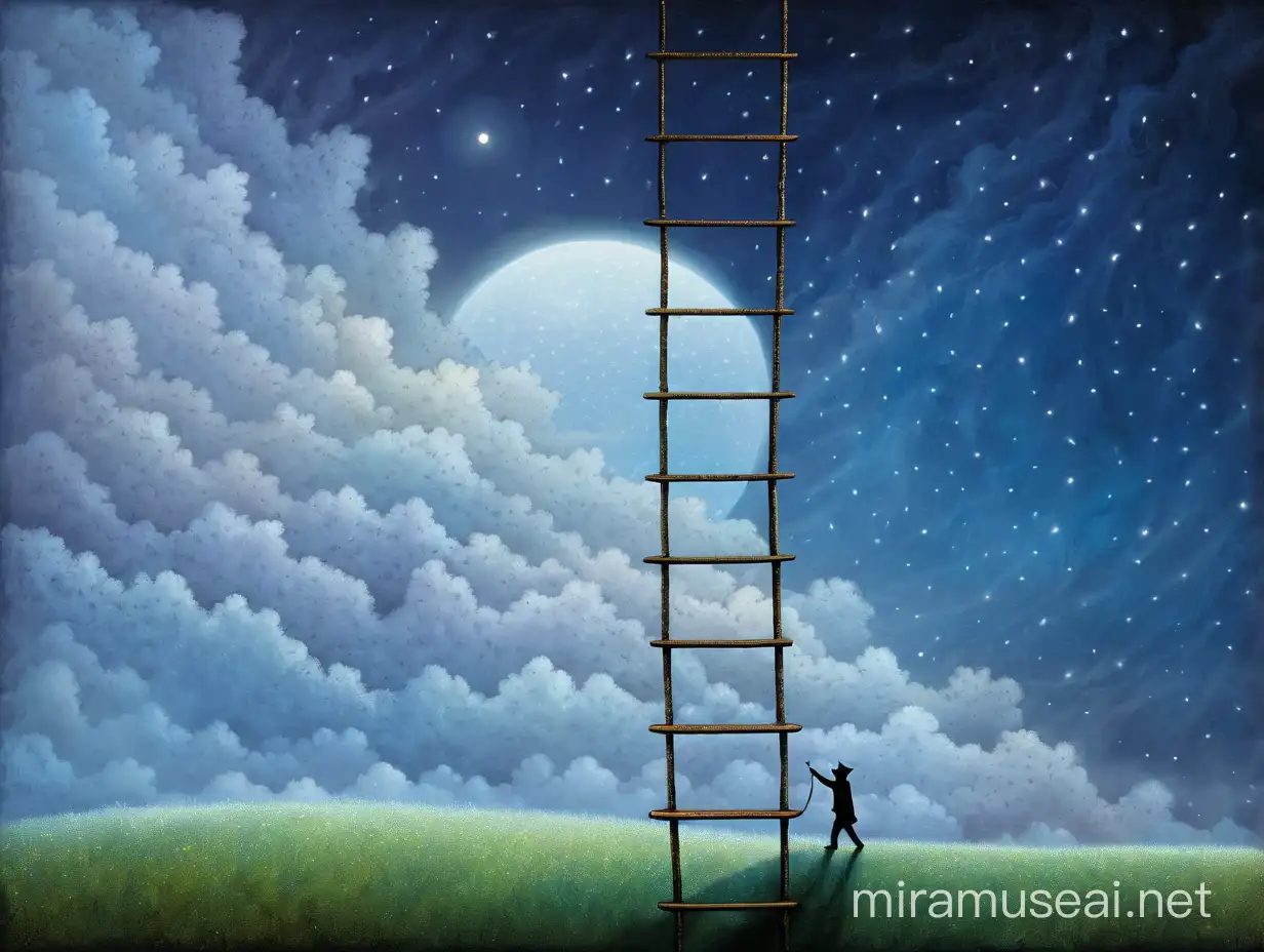 Whimsical Stairway to Heaven Artwork by Andy Kehoe
