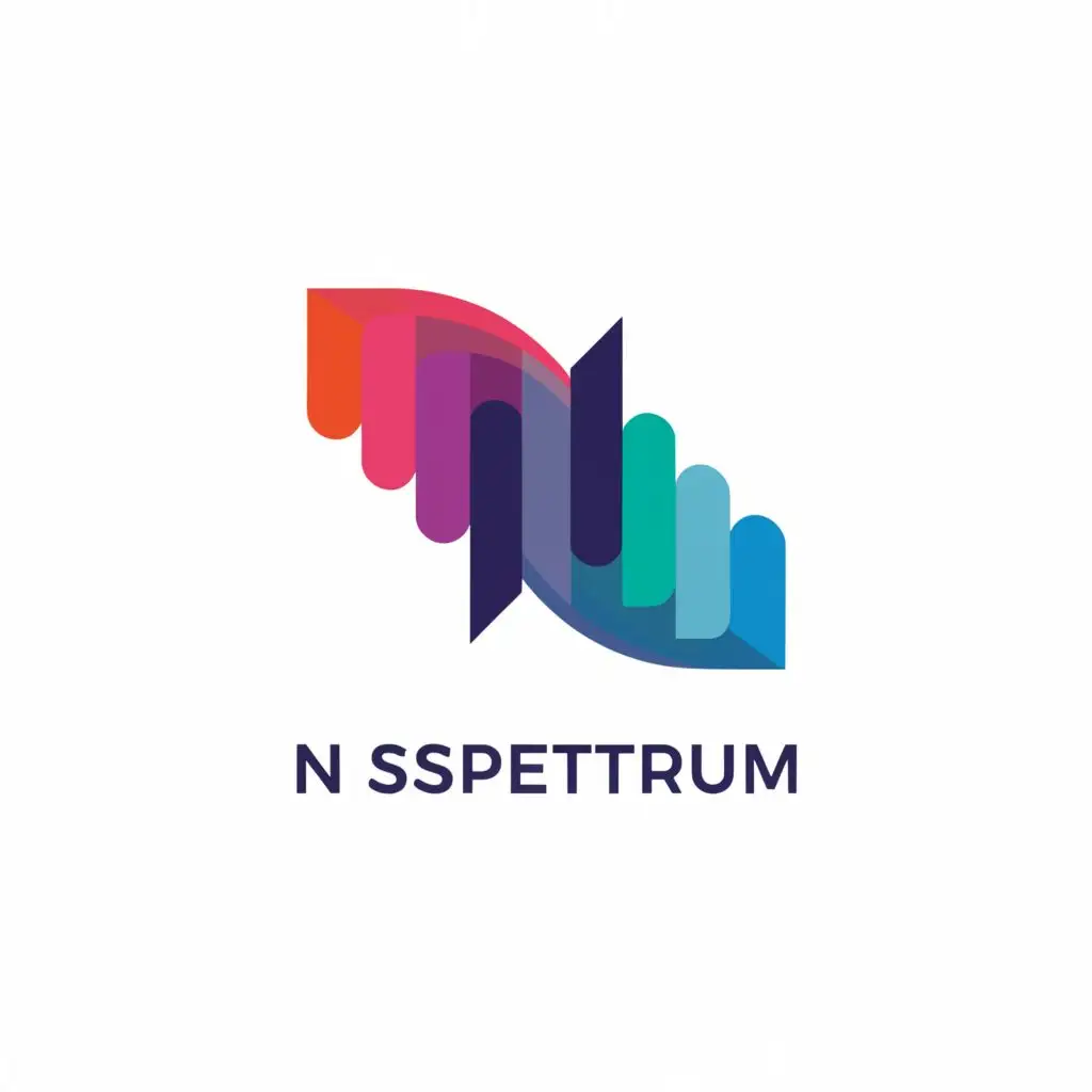 a logo design,with the text "P N SPECTRUM ", main symbol:ARTWORK,Moderate,clear background
