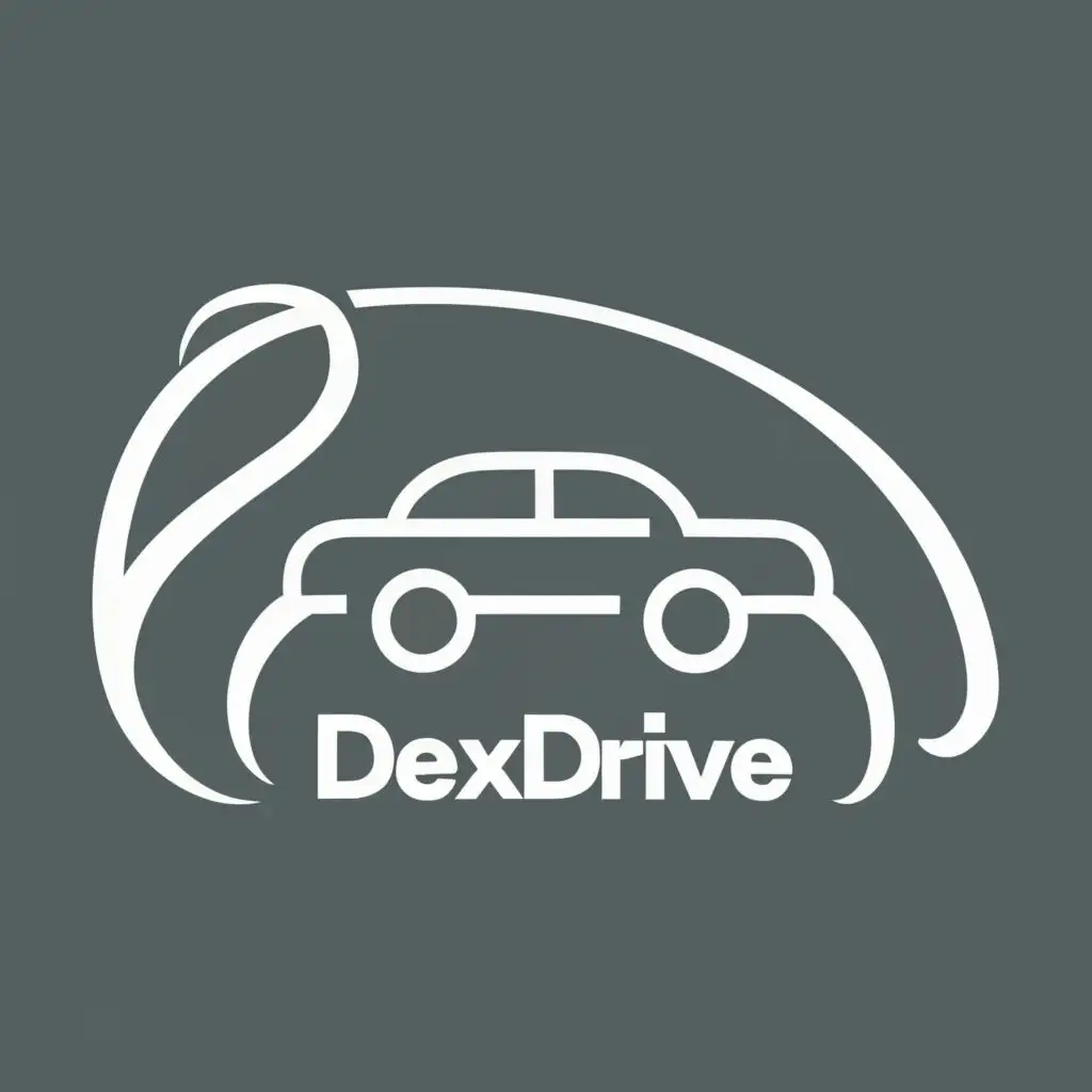 logo, Car, with the text "DexDrive", typography, be used in Travel industry