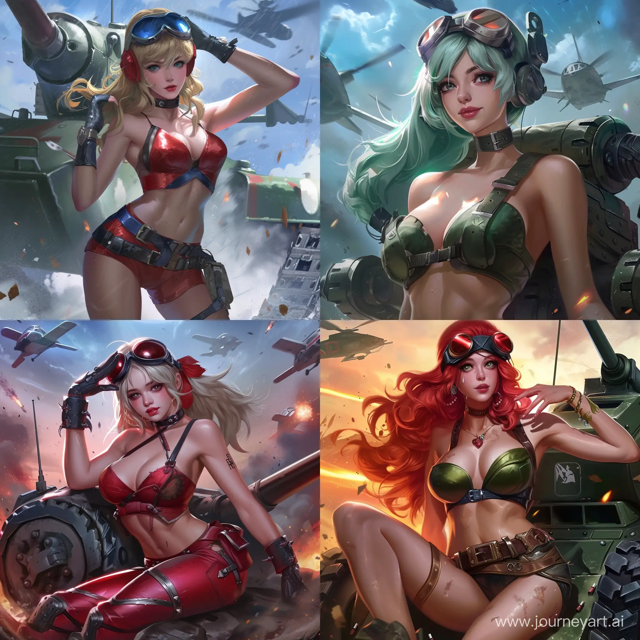 Персонаж из игры mobile legends bang bang Лейла в танка, sexy::2, realism::1.2