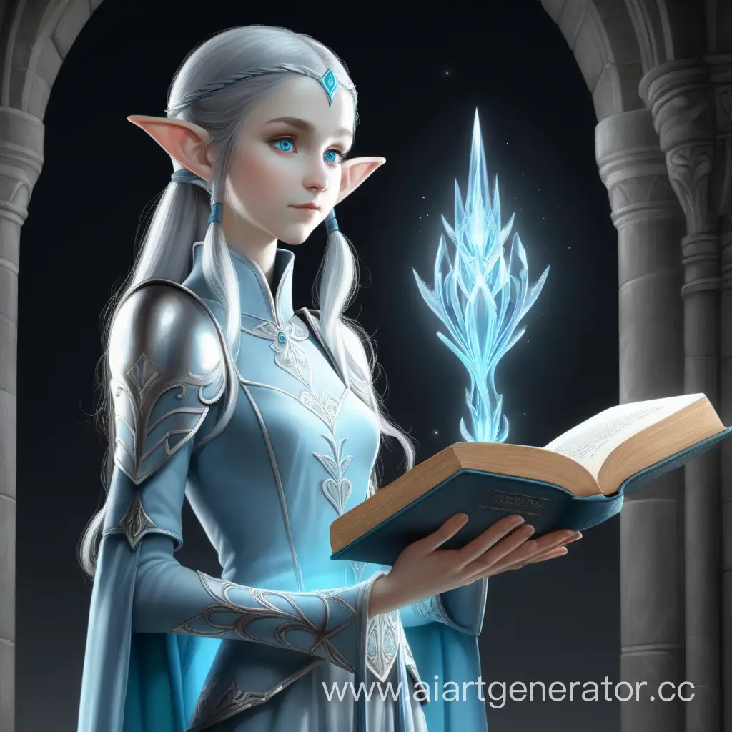 Enchanting-Young-Elf-Maiden-with-Illuminated-Spellbook