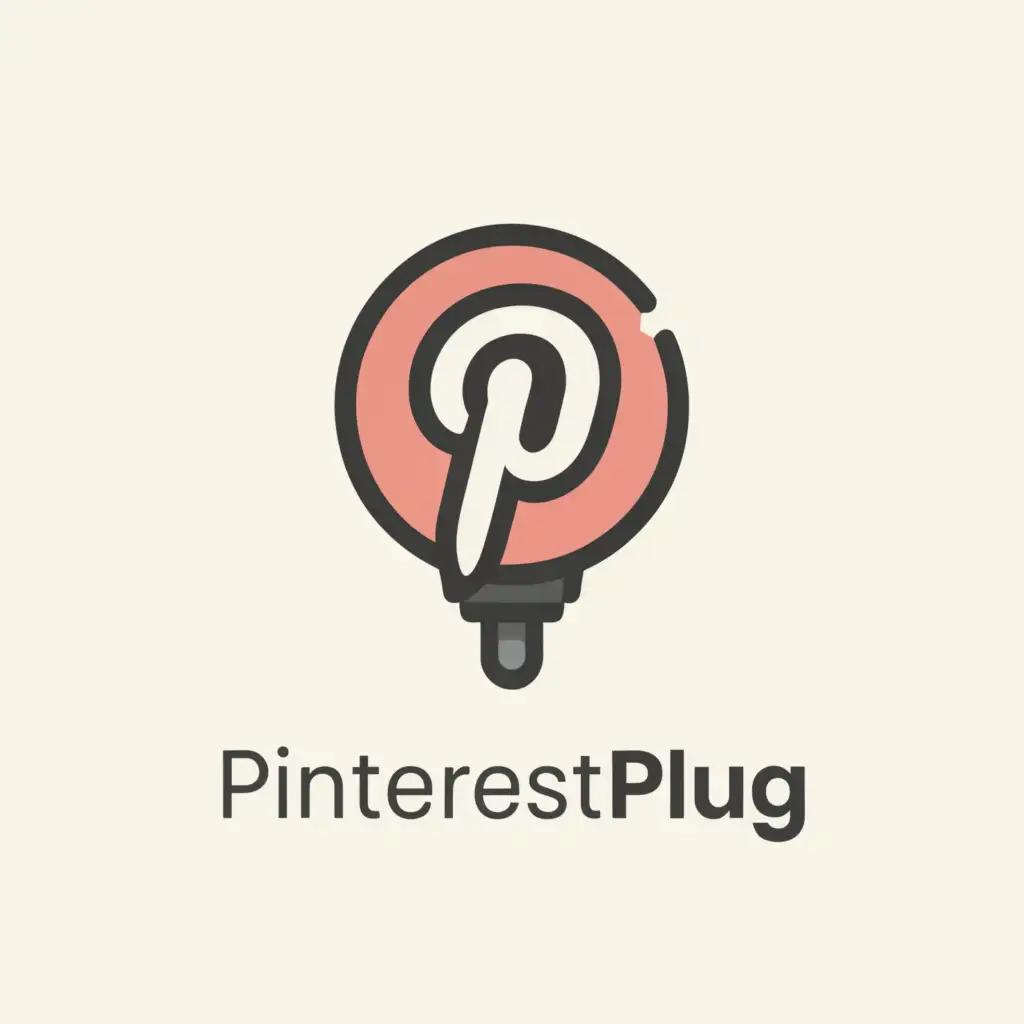 a logo design,with the text "PinterestPlug", main symbol:PLUG,Moderate,clear background
