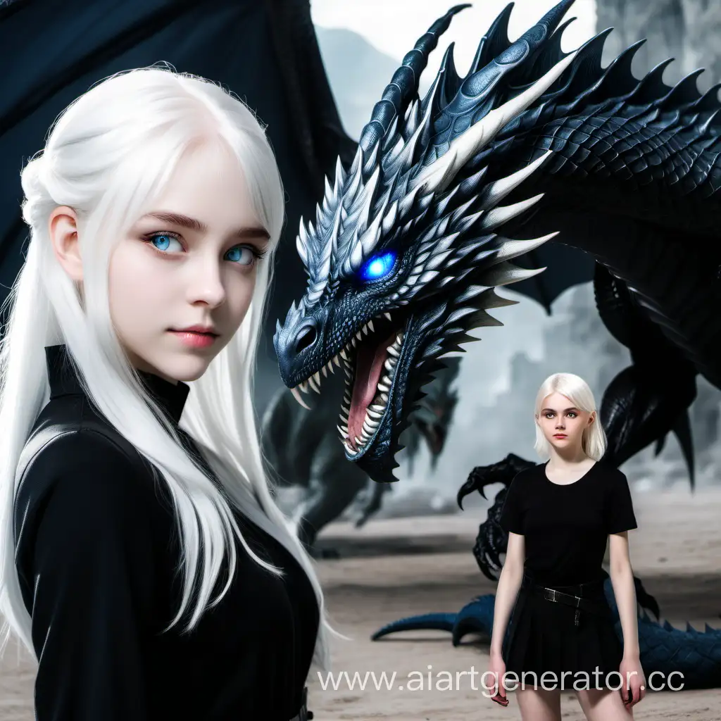 Mystical-Encounter-BlueEyed-Girl-and-White-Dragon