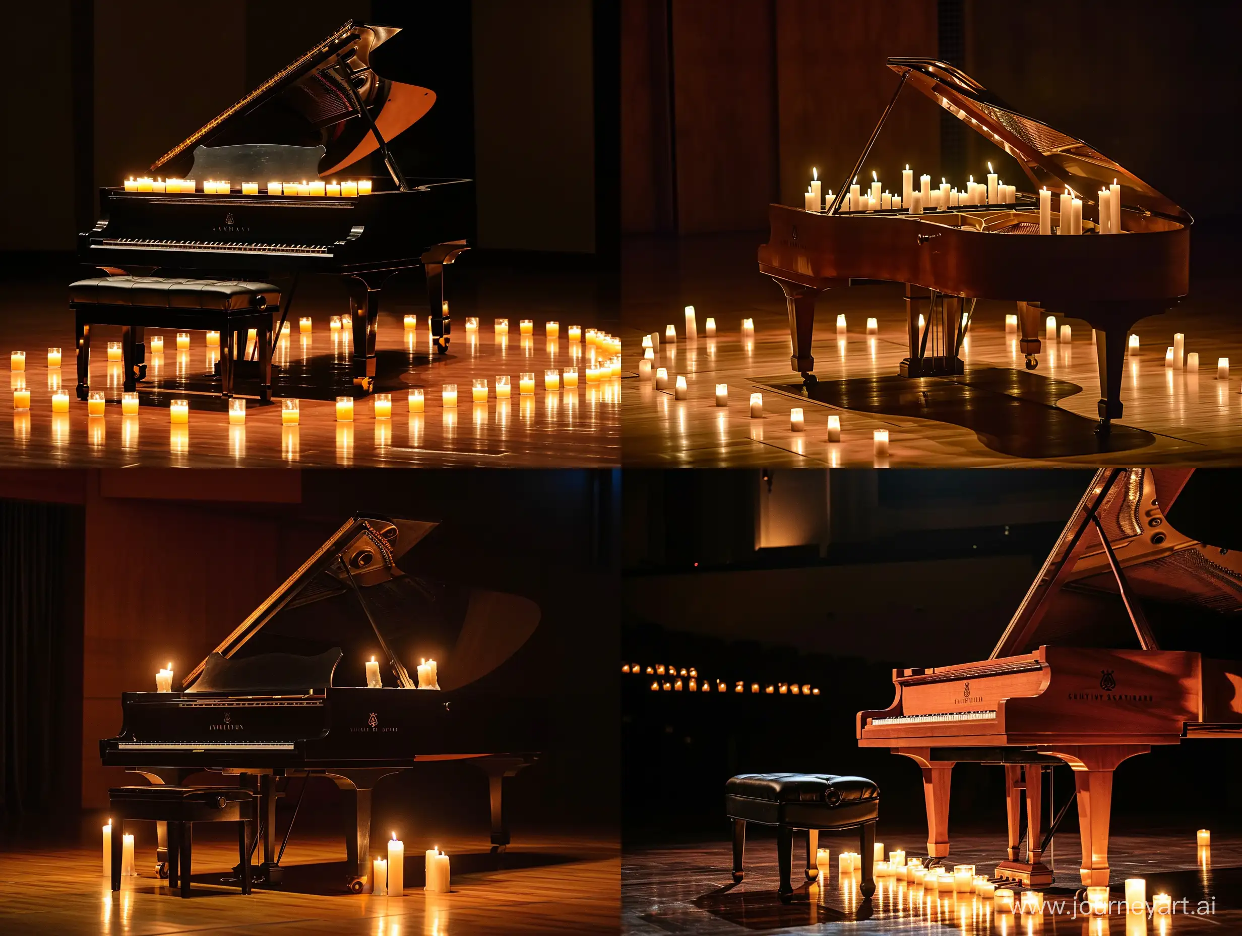 Elegant-Grand-Piano-Performance-in-Candlelight-on-Stage