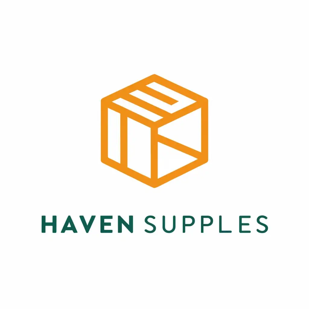 LOGO-Design-For-Haven-Supplies-Minimalistic-Box-Symbol-for-Events-Industry