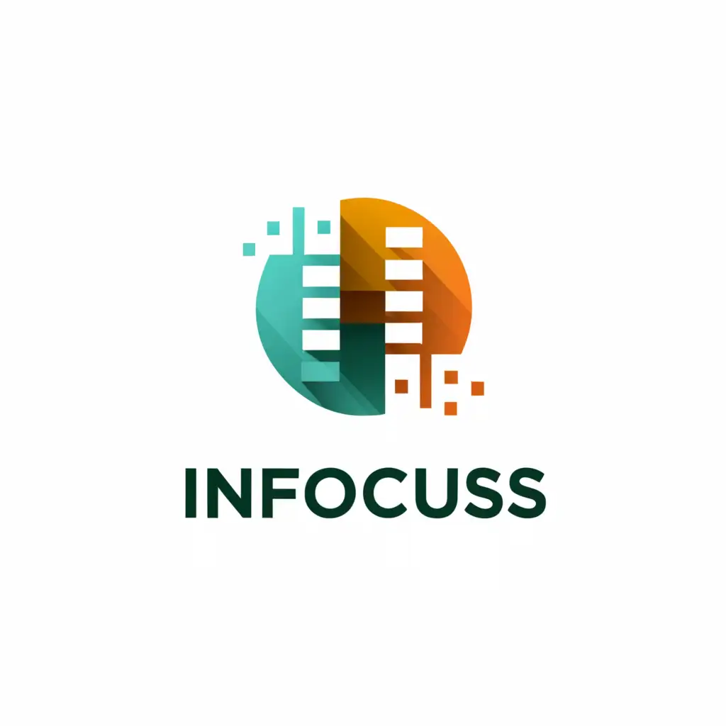 a logo design,with the text "infocus", main symbol:success,Moderate,be used in Technology industry,clear background