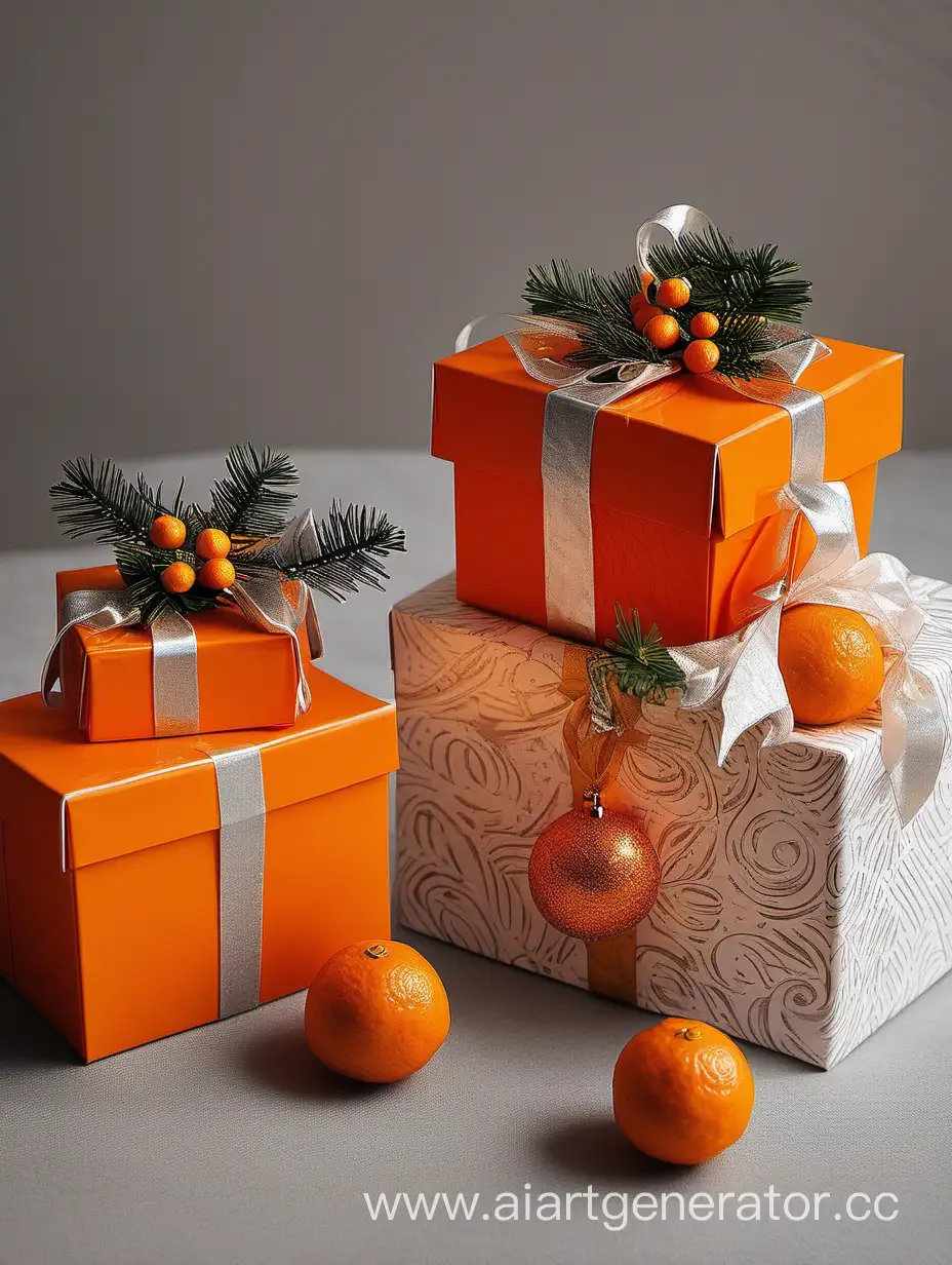 Christmas evening tangerine gift