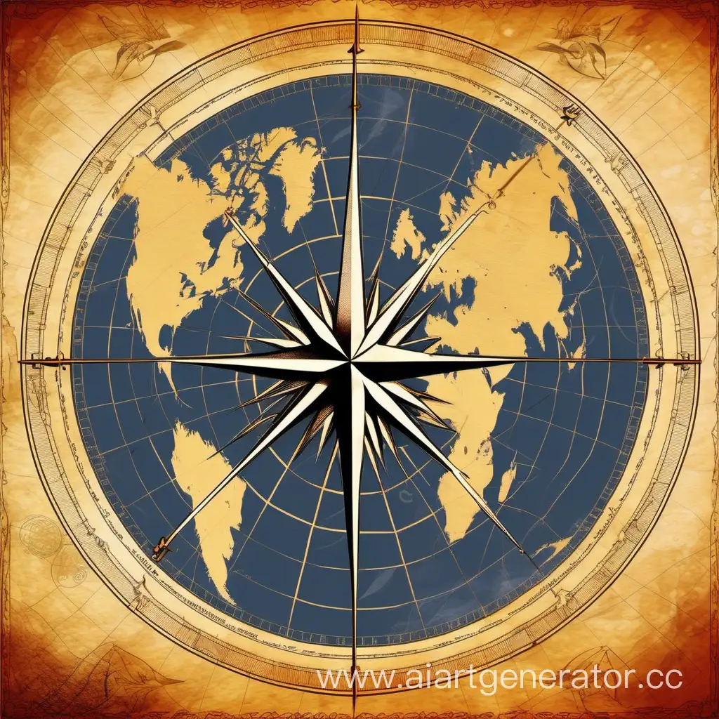 Elegant-Wind-Rose-on-World-Map