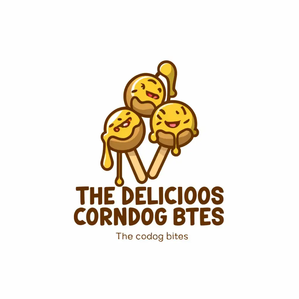 LOGO-Design-For-The-Delicious-Corndog-Bites-Minimalistic-Round-Corndogs-with-Cheese-Sauce