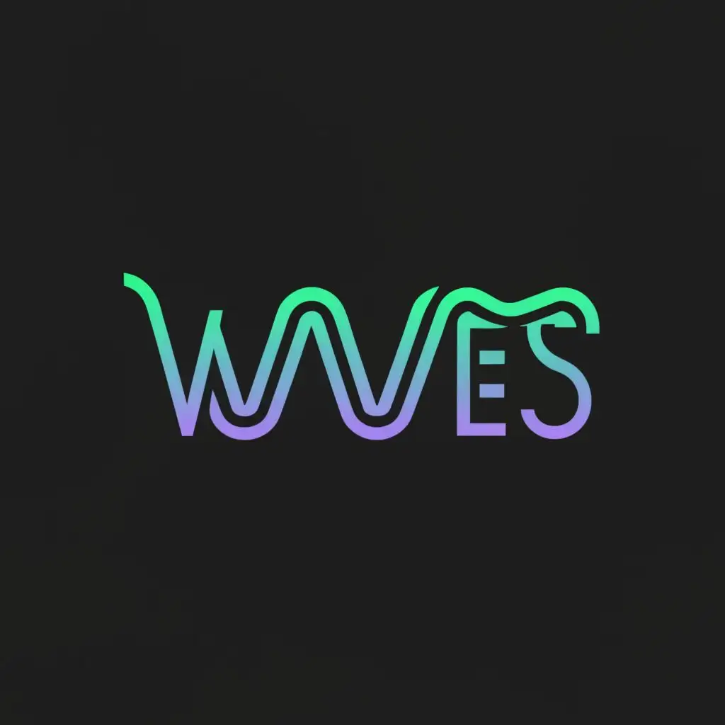 a logo design,with the text "WAVES", main symbol:waves,Moderate,clear background