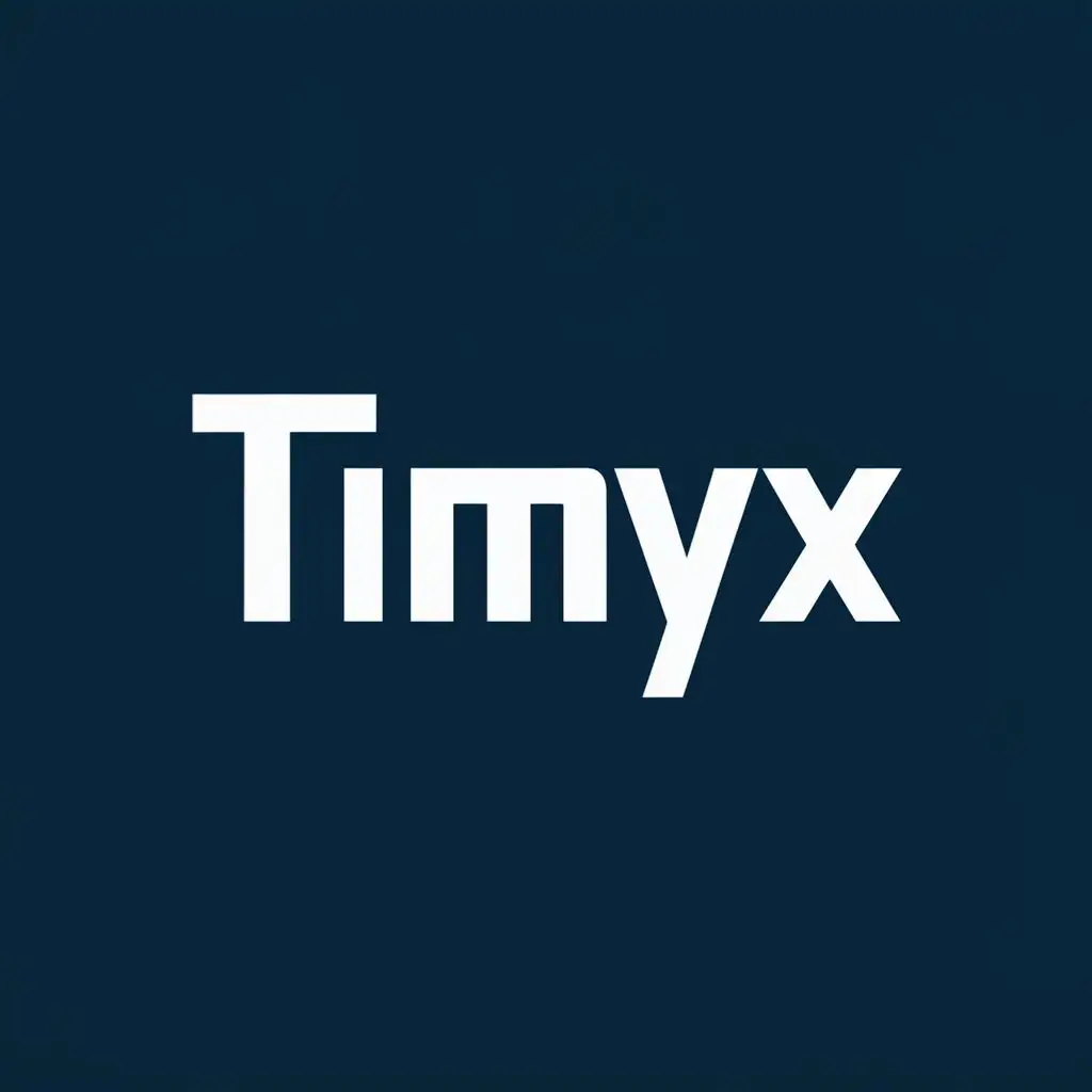 logo, gamepad, with the text "TimyX", typography, be used in Internet industry