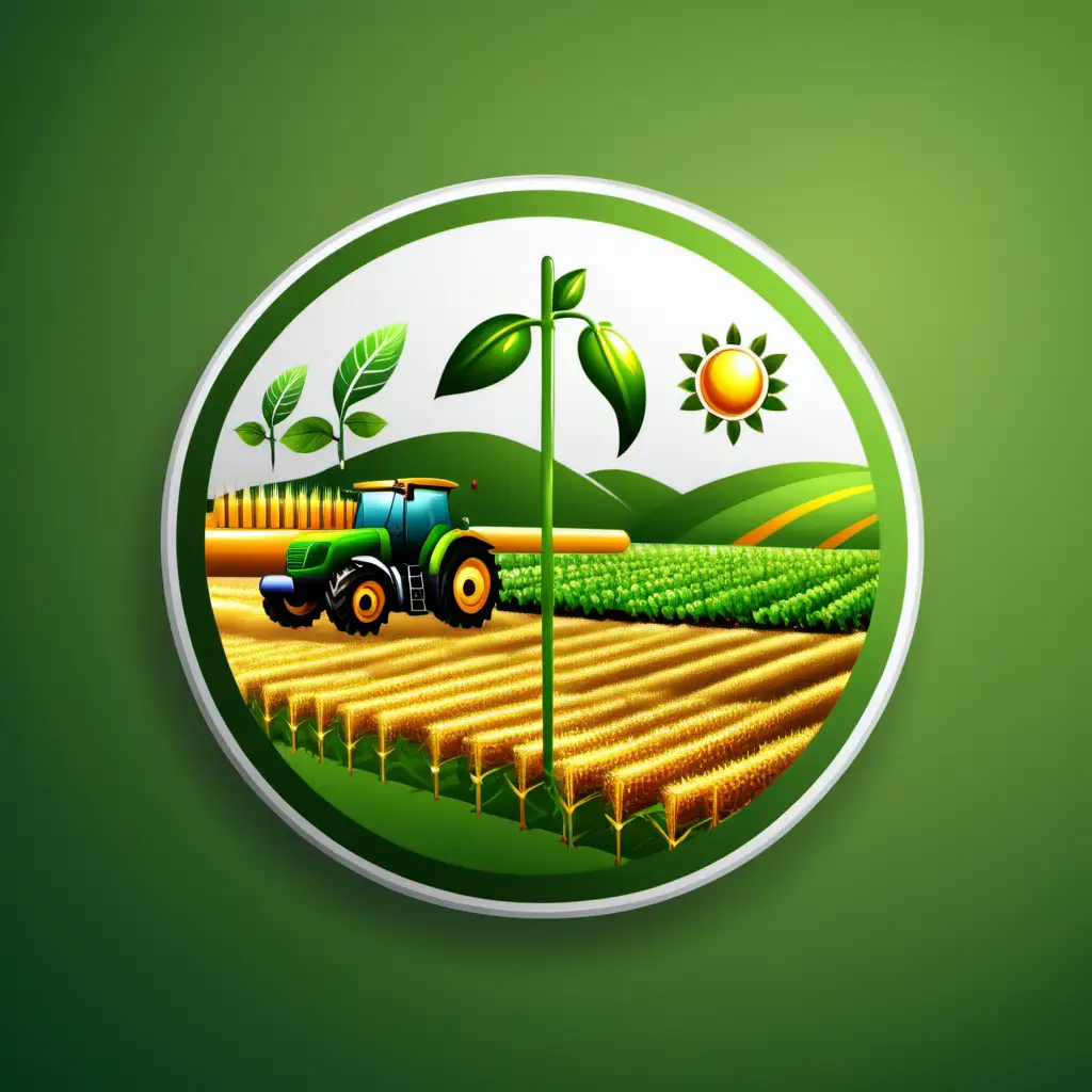 Create realistic icon of agricultural research center
