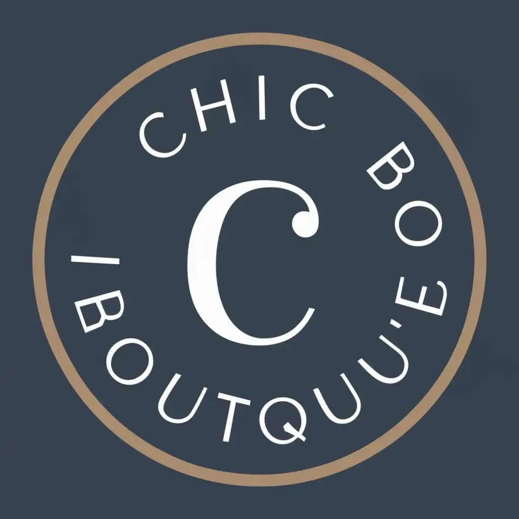 logo, C, with the text "Chic Boutique", typography