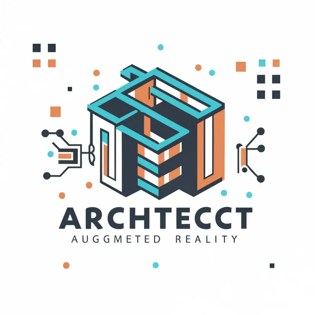 logo, Augmented Reality, with the text "ARchitect", typography, be used in Technology industry
