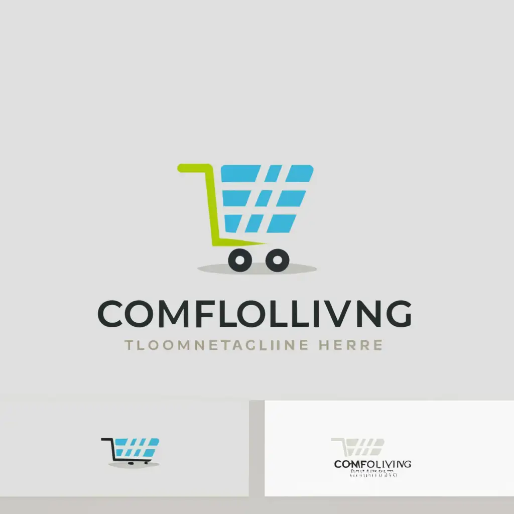LOGO-Design-For-Comfoliving-Modern-Shopping-Concept-with-Clear-Background