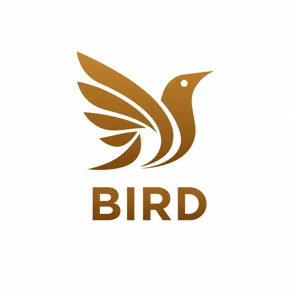 a logo design,with the text "bird", main symbol:bird,Moderate,clear background