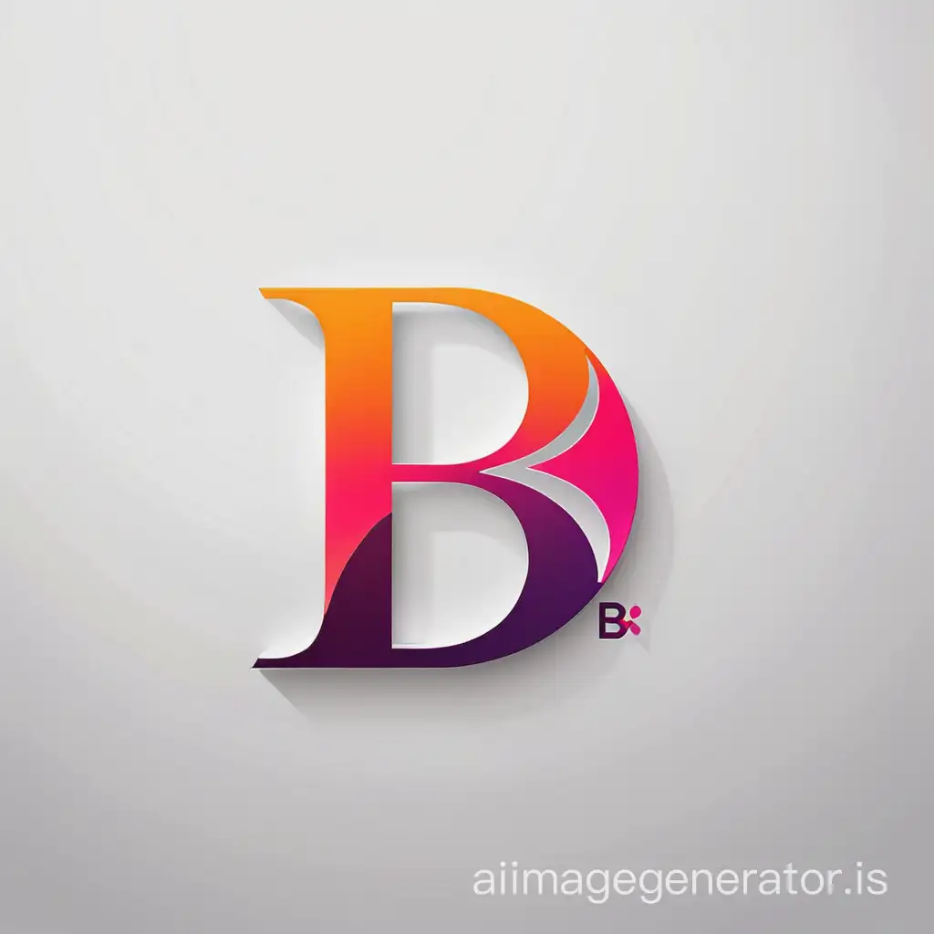 image logo 1080x1080 as logo of fashion company , " B