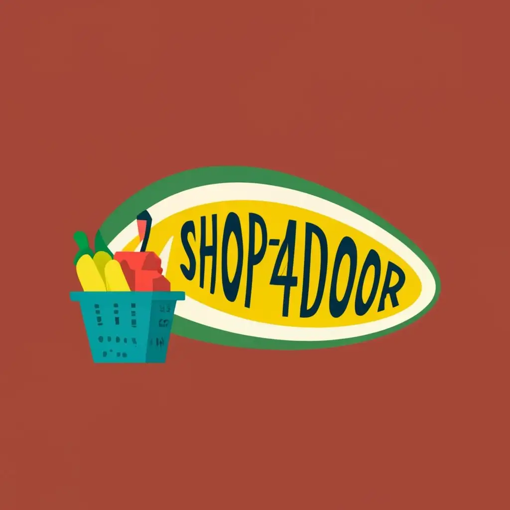 logo, Grocery, with the text "Shop4Door", typography, be used in Retail industry