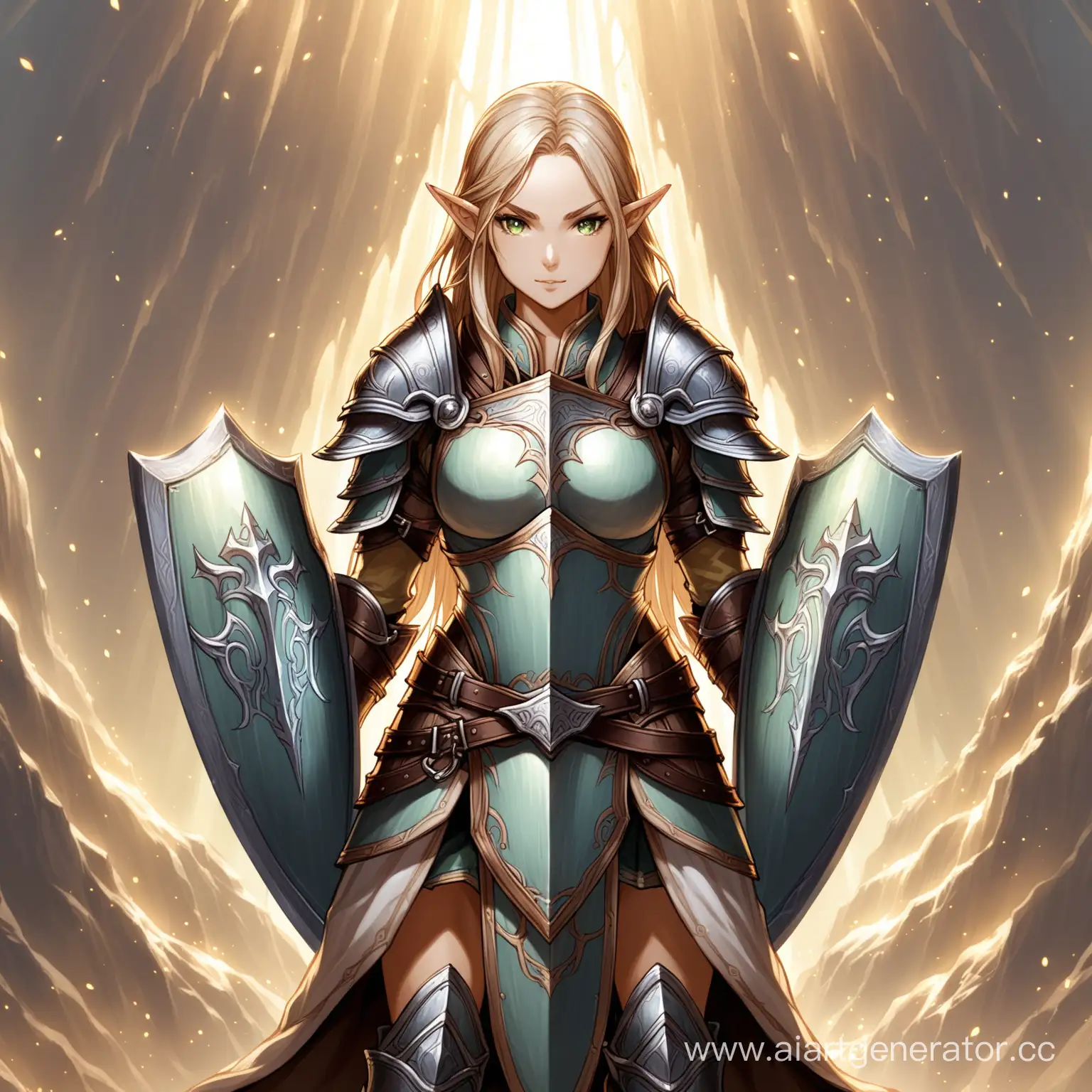 Elf-Warrior-with-Dual-Shields-Lineage-2-Style-Fantasy-Character-Art