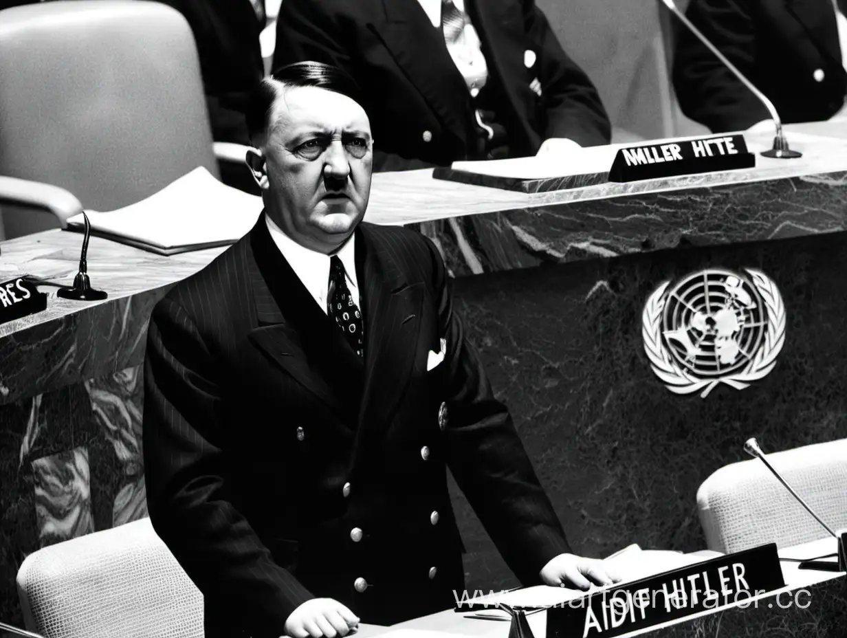 Адольф Гитлер на Генеральной Ассамблеи ООН
