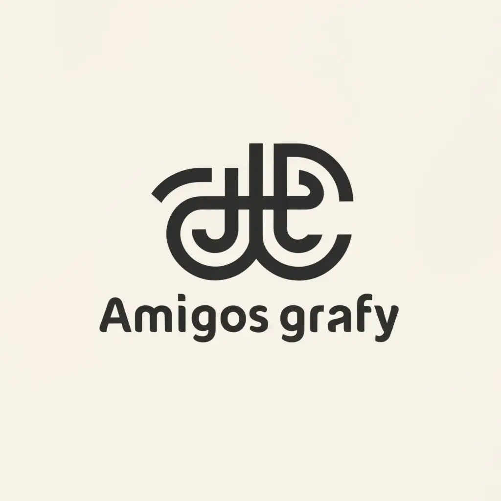 a logo design,with the text "Amigos_Grafy", main symbol:logo with the flute,Minimalistic,be used in Events industry,clear background