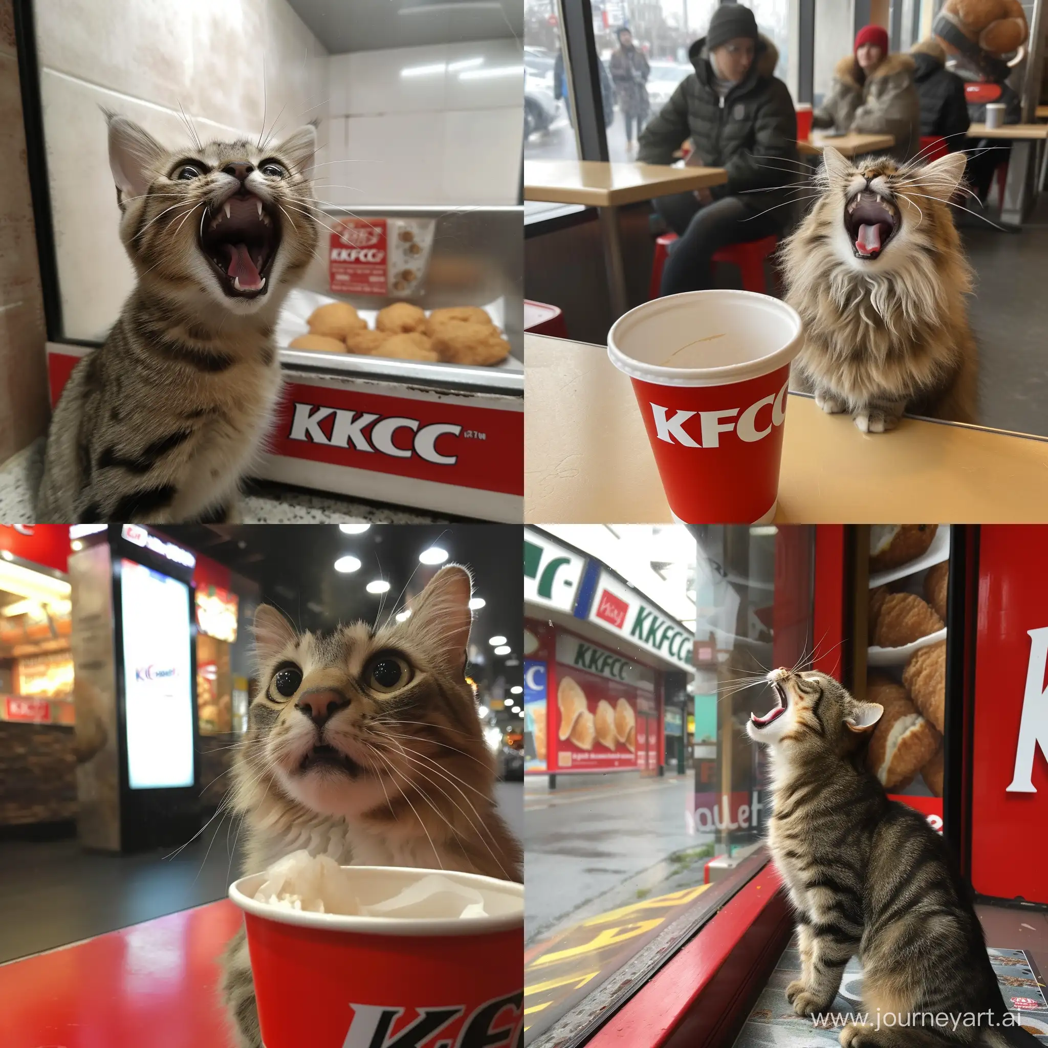 Curious-Cat-Creates-Chaos-at-KFC