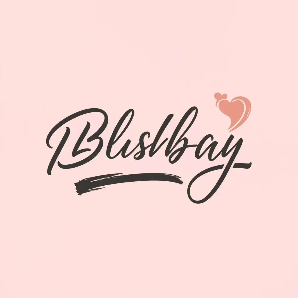a logo design,with the text "BlushBay", main symbol:BlushBay,Moderate,be used in Beauty Spa industry,clear background