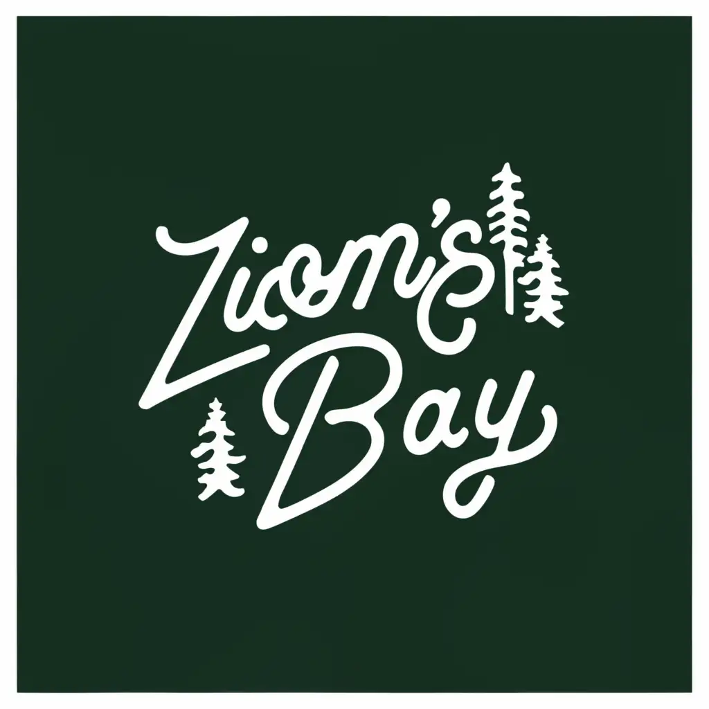 a logo design,with the text "Lions Bay", main symbol:Forest,complex,clear background