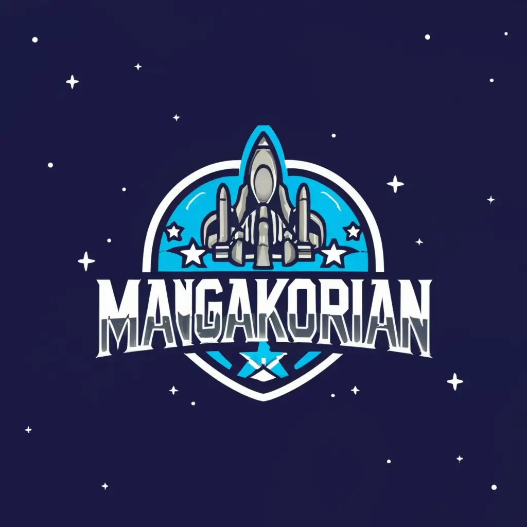 LOGO-Design-For-Mangakorian-Futuristic-Spaceship-with-Stellar-Typography-for-the-Technology-Industry