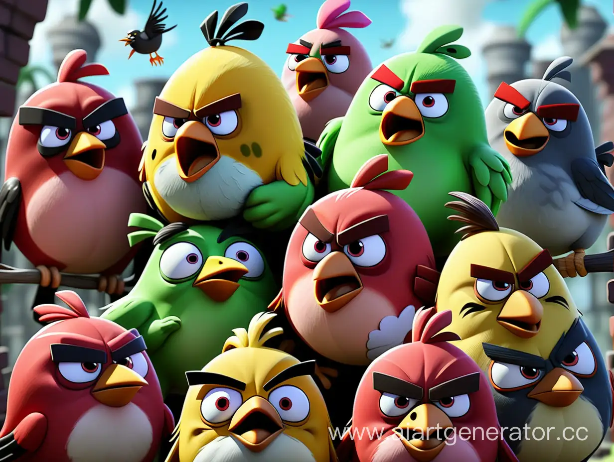 AngryBirds2 beautiful colorful bright realistic