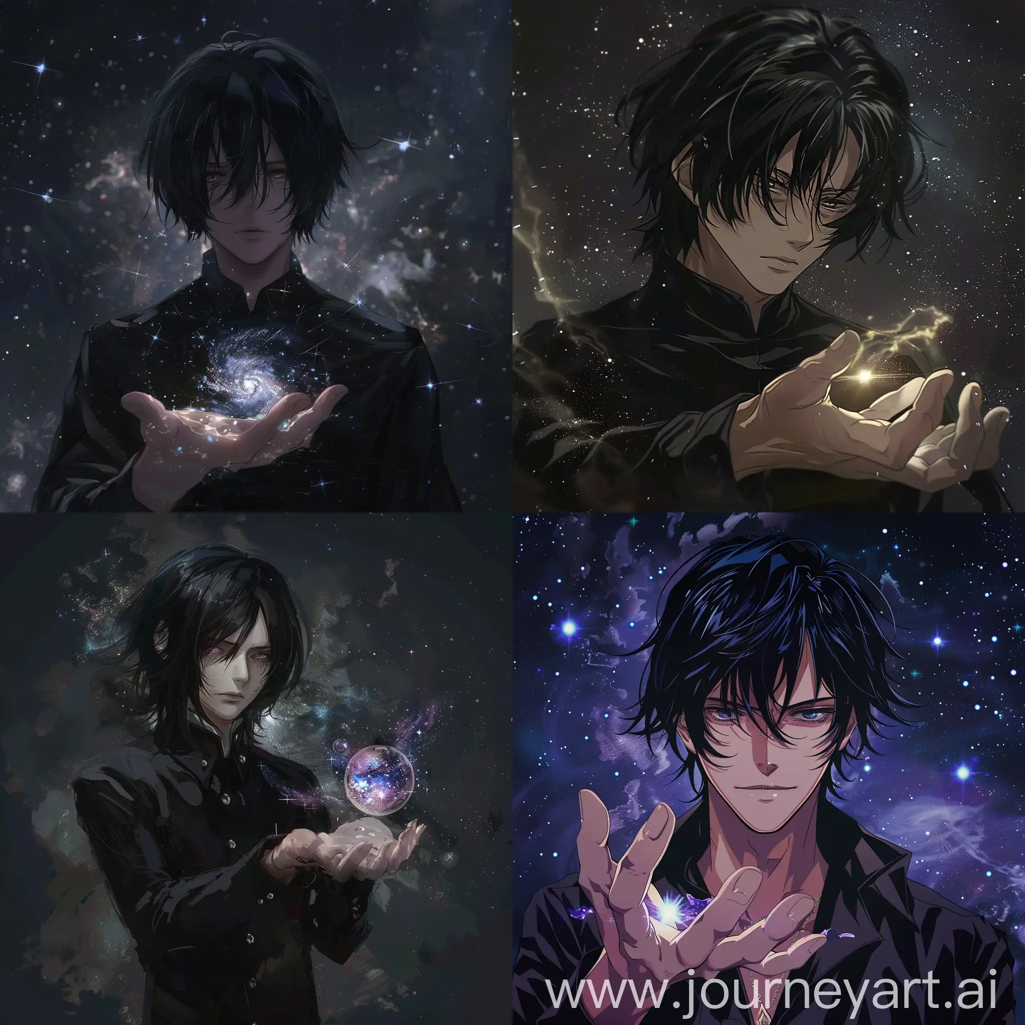 Arrogant-Anime-Character-Holding-Universe-in-Dark-Void