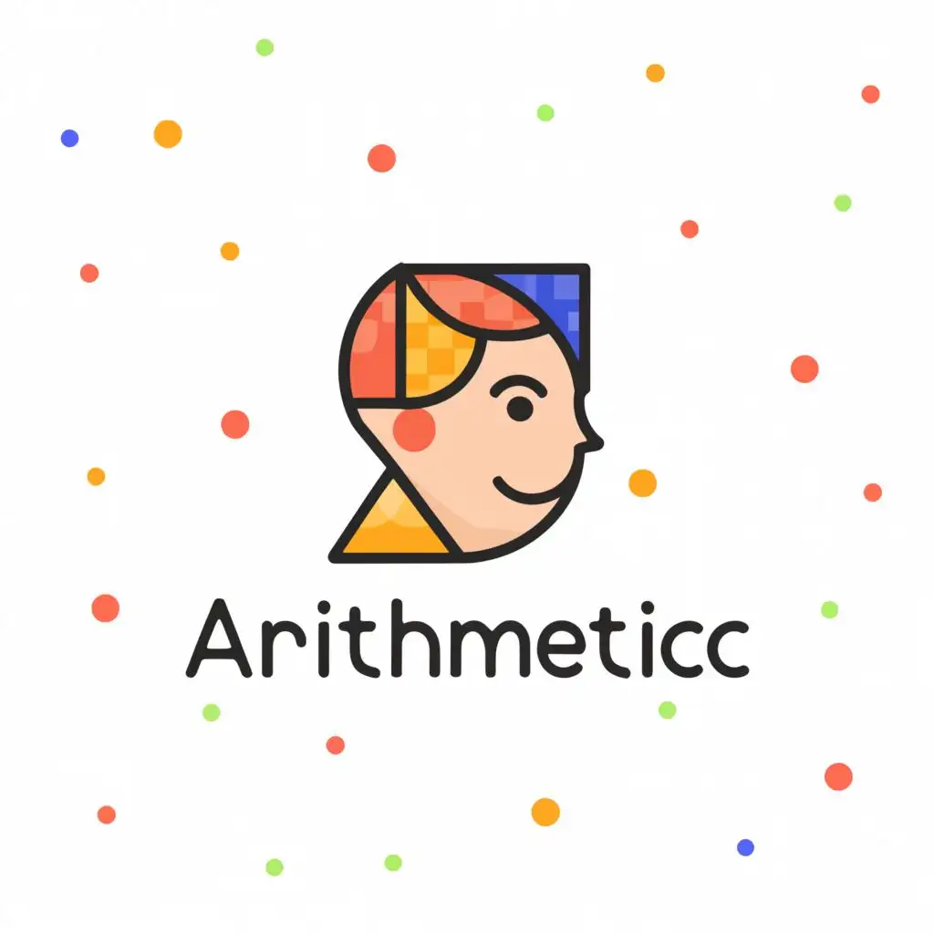 a logo design,with the text "ARithmetic", main symbol:Children,Moderate,be used in Education industry,clear background