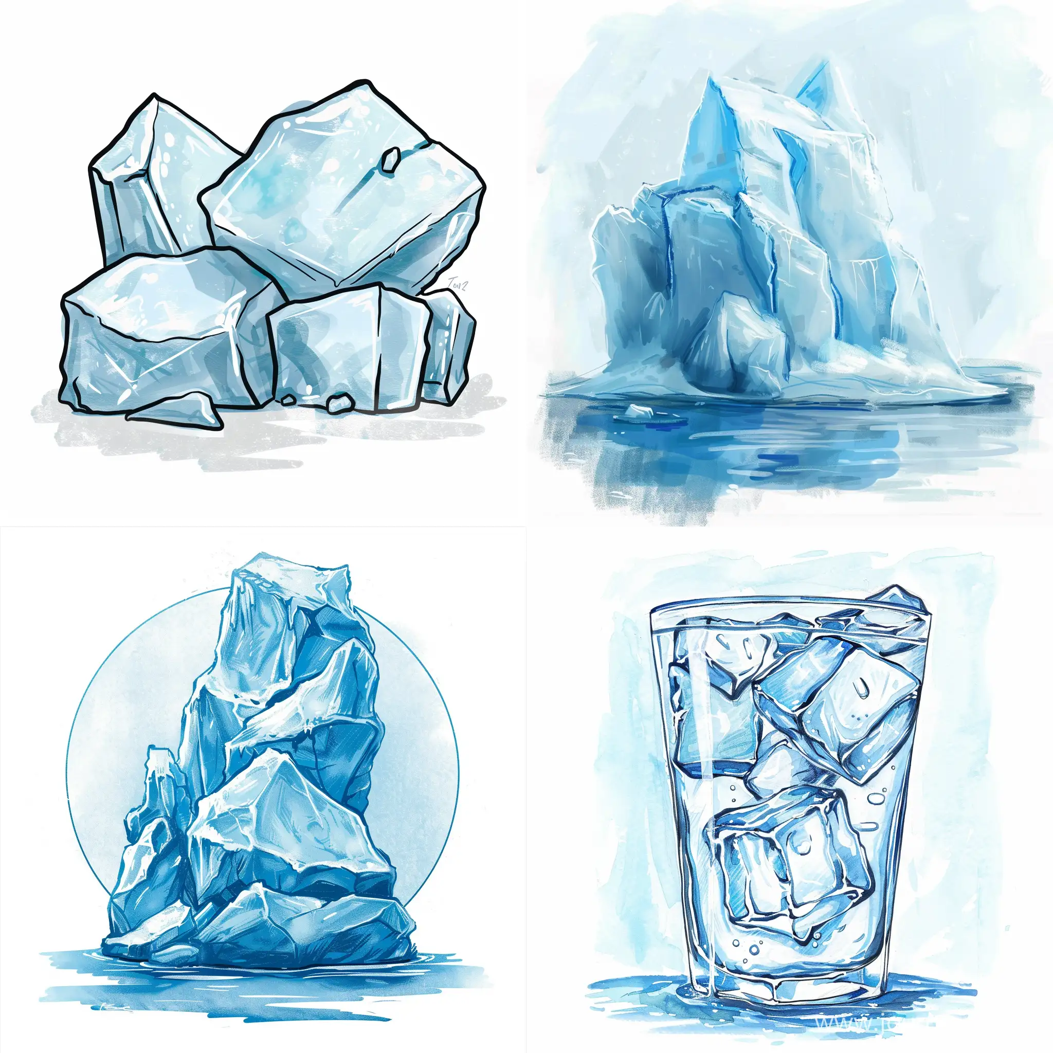 нарисуй иконку льда