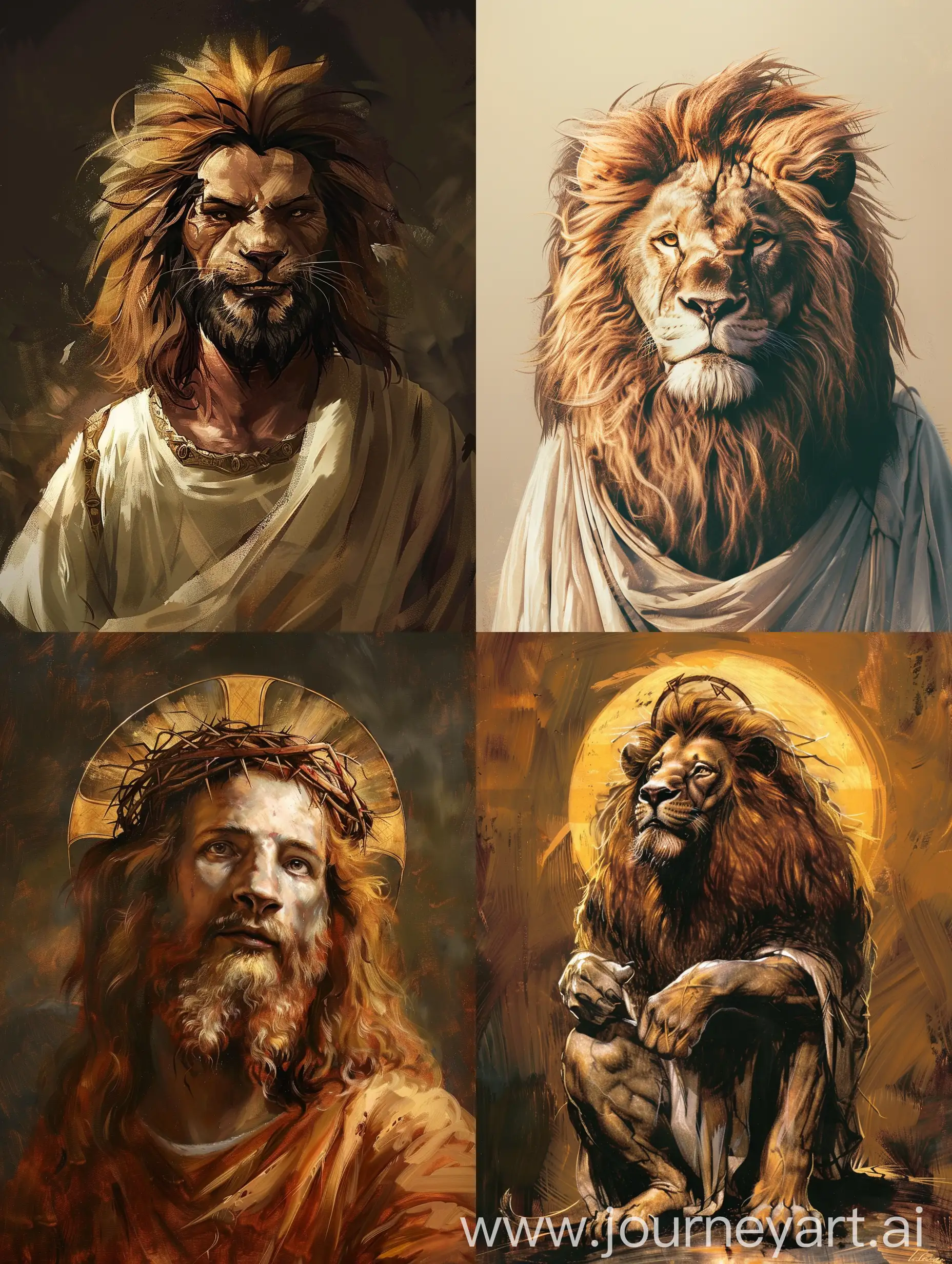 Jesus as lion.