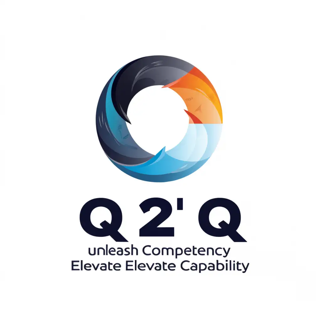 a logo design,with the text "Q2Q 
Unleash Competency
Elevate Capability", main symbol:Quality,Minimalistic,be used in Technology industry,clear background