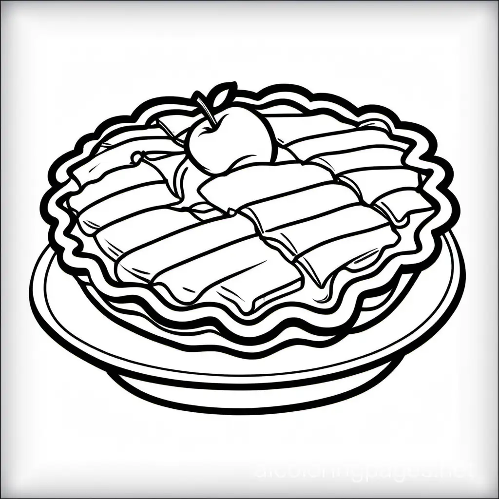 Black-and-White-Apple-Pie-Coloring-Page-for-Kids