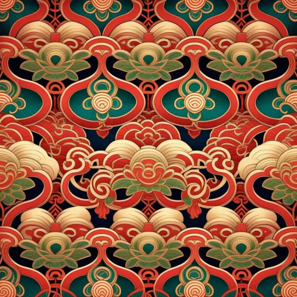 Elegantly Woven Traditional Asian Patterns