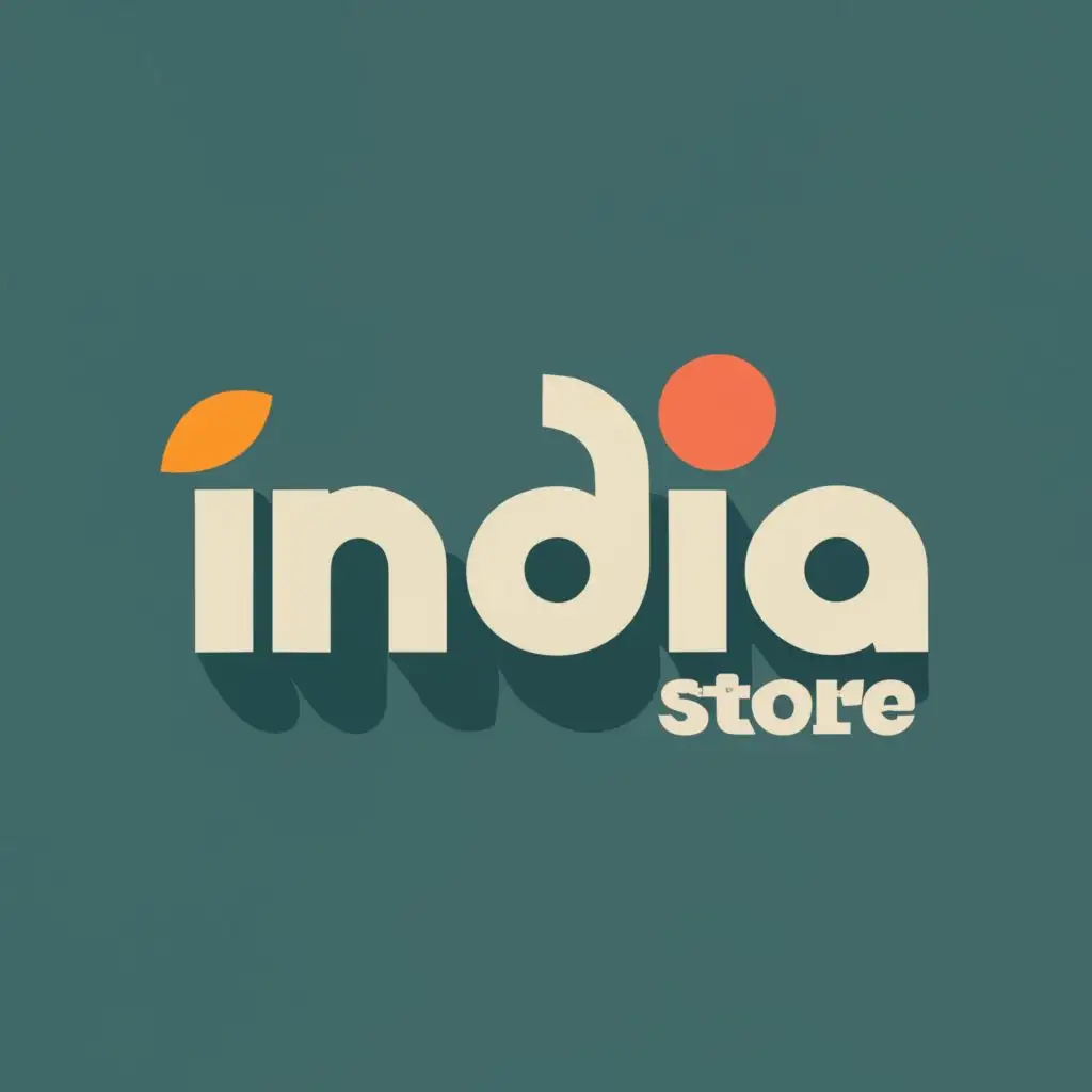 logo, India, with the text "India Store", typography, black colour