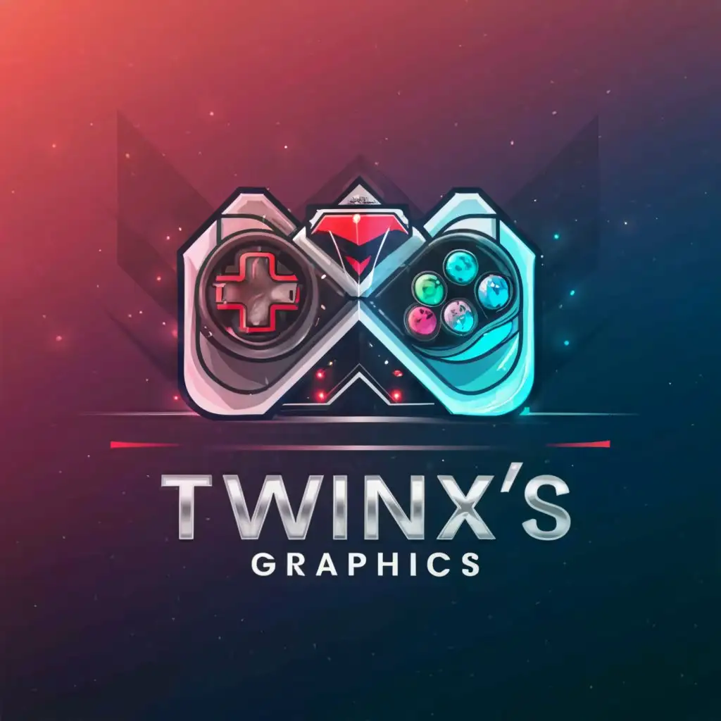 LOGO-Design-For-TwinXs-Graphics-Dynamic-Gaming-Theme-with-Road-and-Supercar