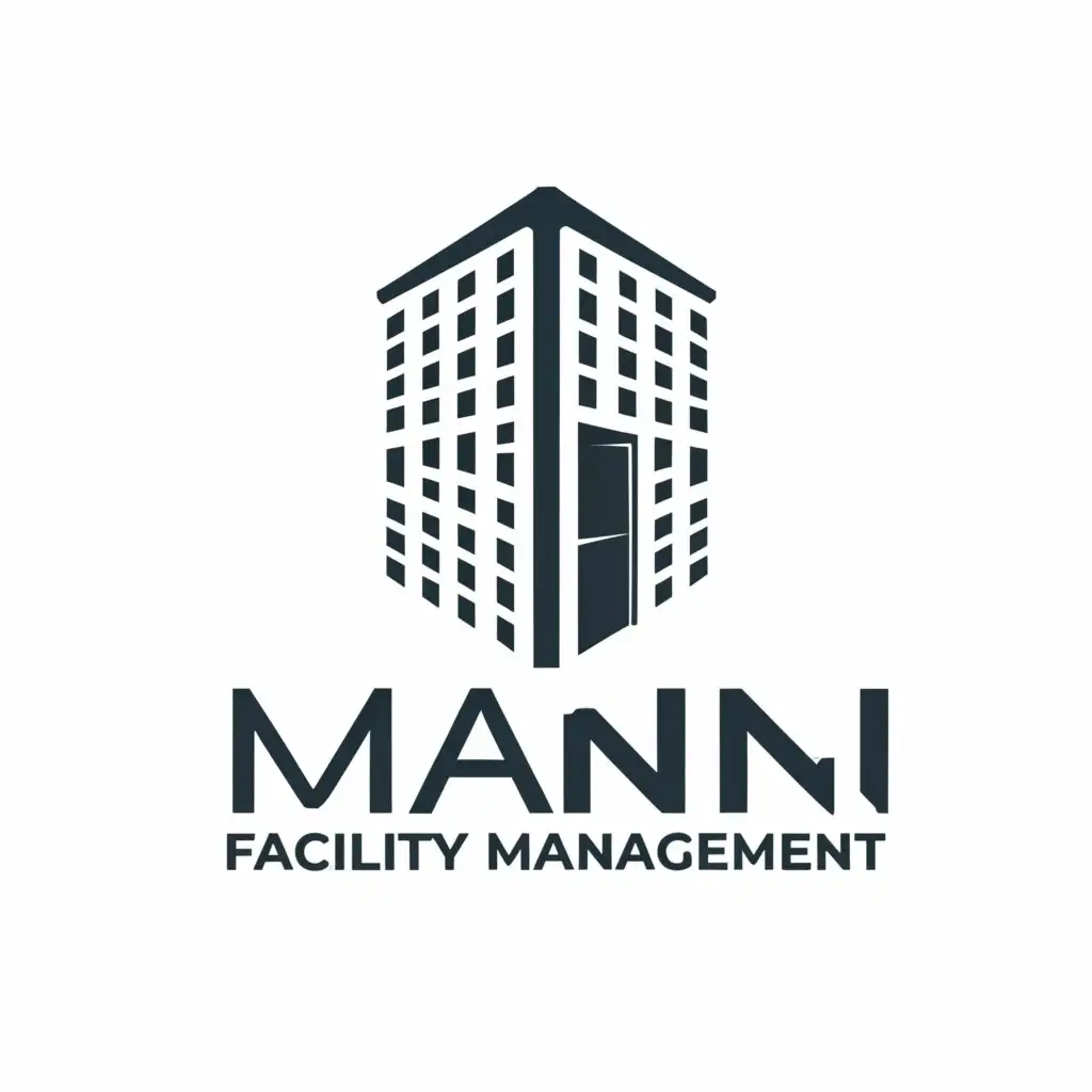 LOGO-Design-For-MaNi-Facility-Management-Modern-Building-Icon-for-Travel-Industry