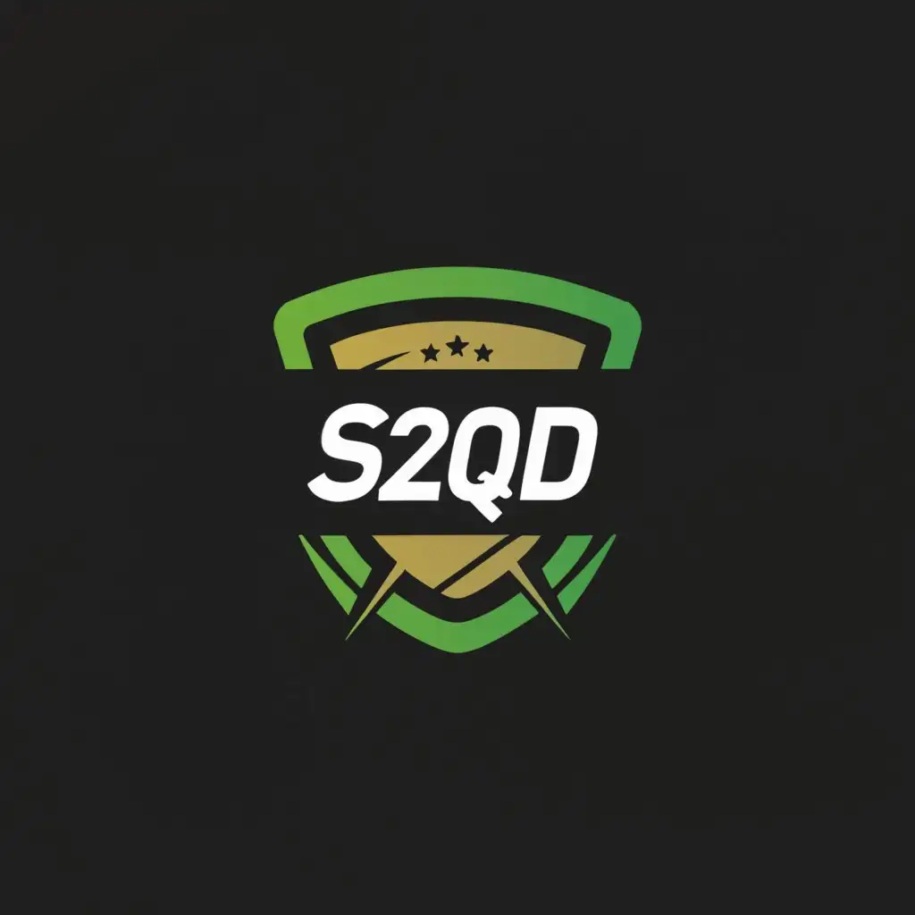 a logo design,with the text "SUADSQUAD S2QD", main symbol:Racing Team xbox,Minimalistic,be used in Automotive industry,clear background