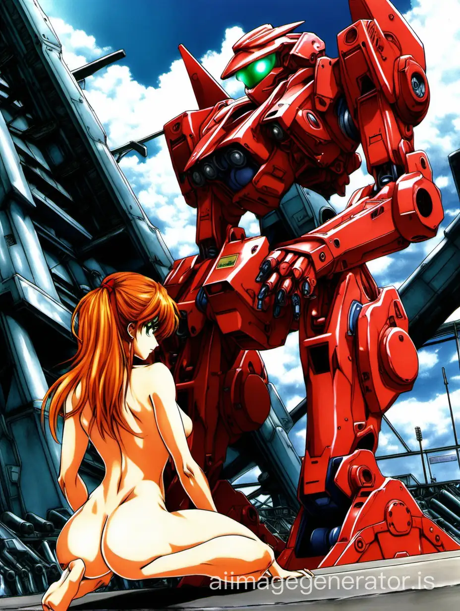 Nude Asuka Langley by Red Mech | AI Image Generator