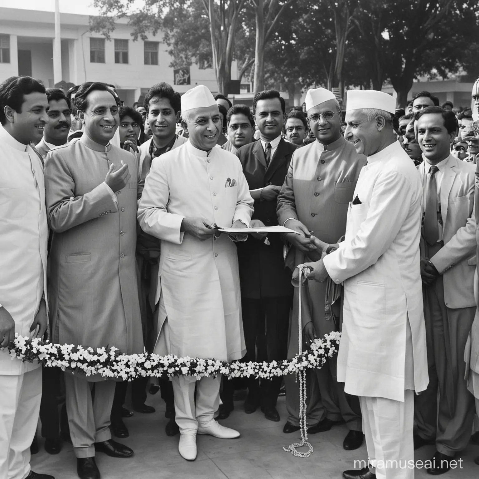 Nehru ji inaugurating University