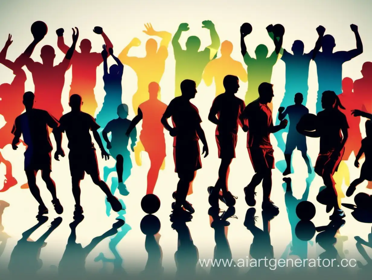 Dynamic-Multicolored-Sports-Silhouettes-for-Website-Banner