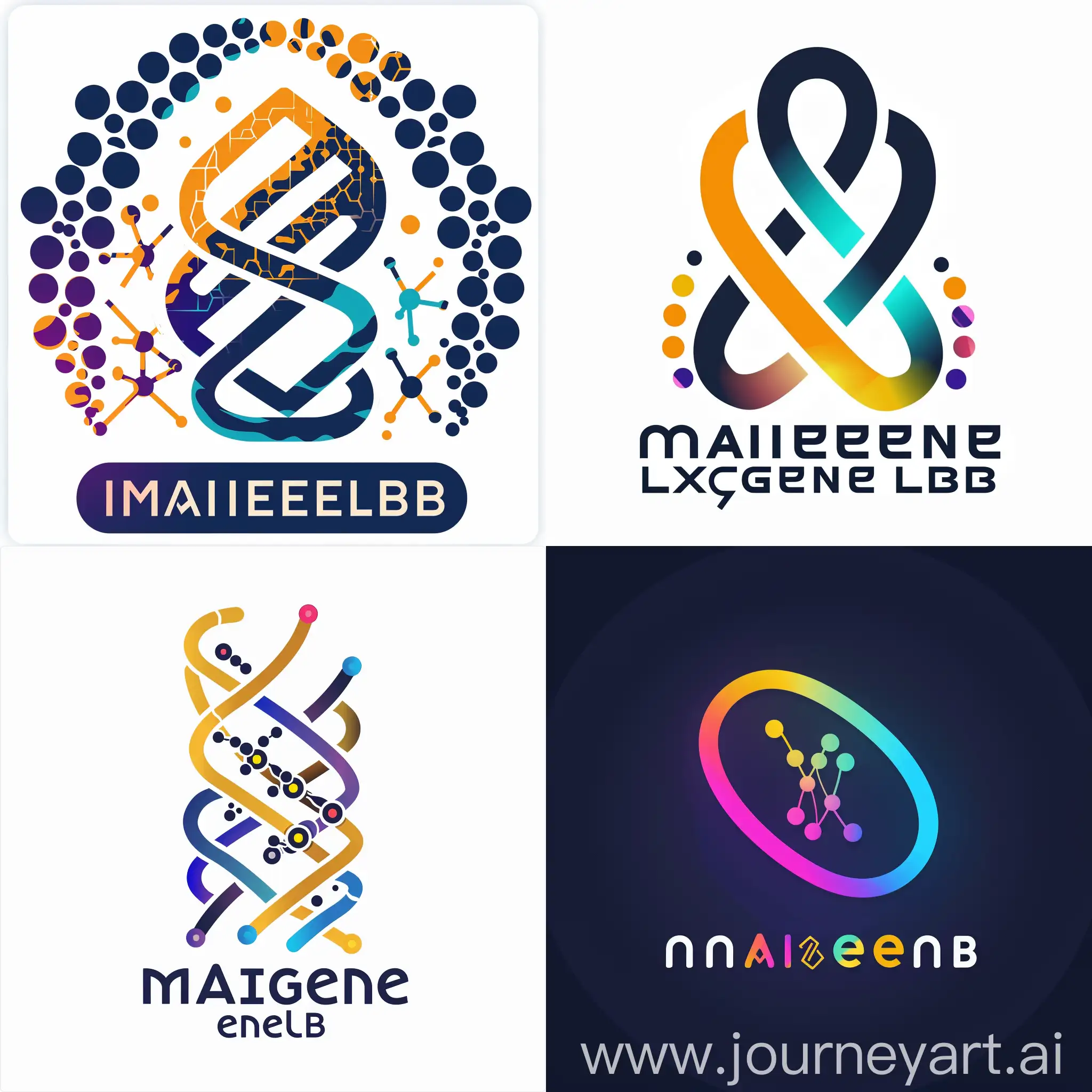 a logo of a computatnional and biology lab named imAIgenelab