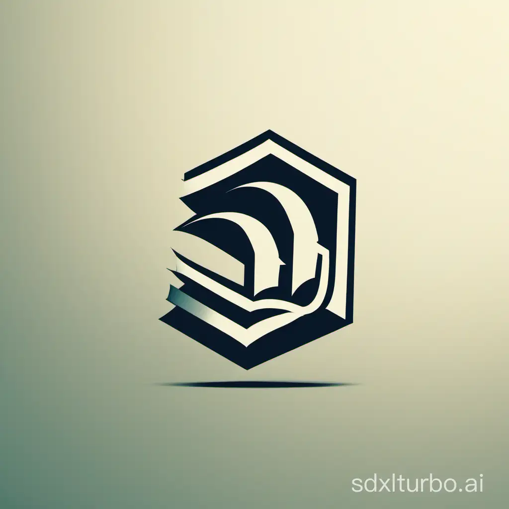 Educational-Logo-Incorporating-Books-and-Letters