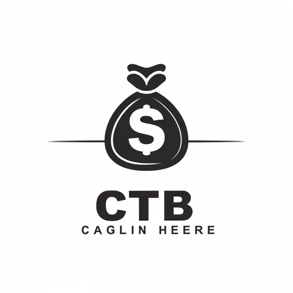 a logo design,with the text "CTB", main symbol:Money Bag,Moderate,be used in Retail industry,clear background