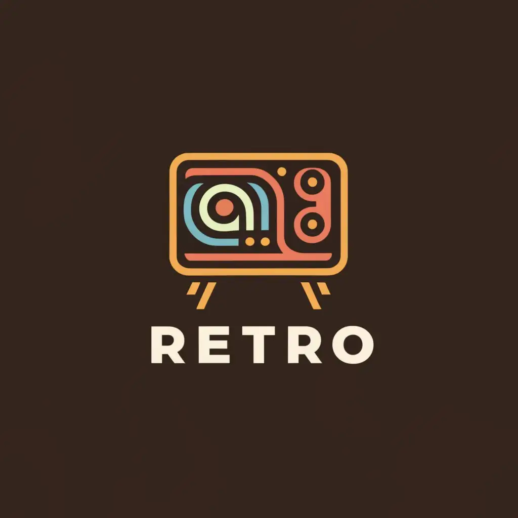 a logo design,with the text "Retro", main symbol:computer,Moderate,be used in Technology industry,clear background