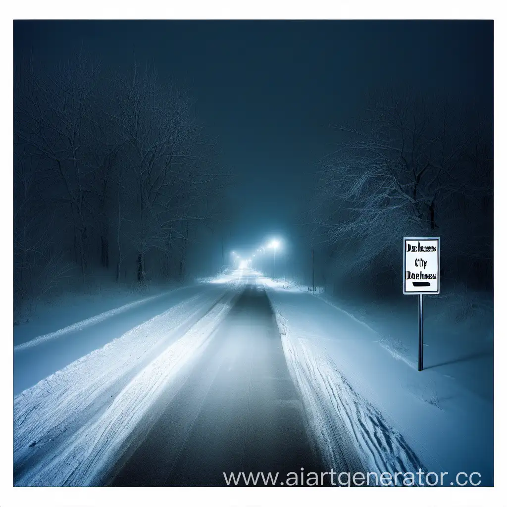 Nighttime-Arrival-at-Darkness-and-Emptiness-Winter-Journey-Along-the-City-Road
