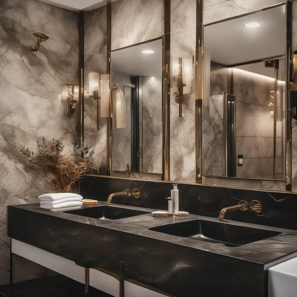 Luxurious HighResolution Realistic 8K Bathroom